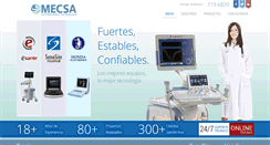 Desktop Screenshot of mecsa.com.pe