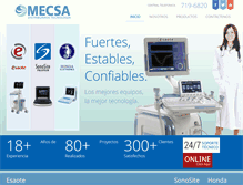 Tablet Screenshot of mecsa.com.pe
